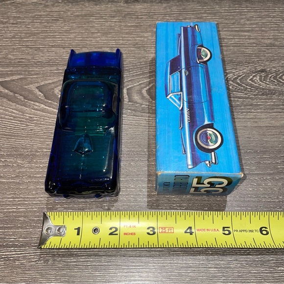 VINTAGE AVON THUNDERBIRD ‘55 Blue Deep Woods After Shave Bottle Full 2FL OZ. - Picture 9 of 9